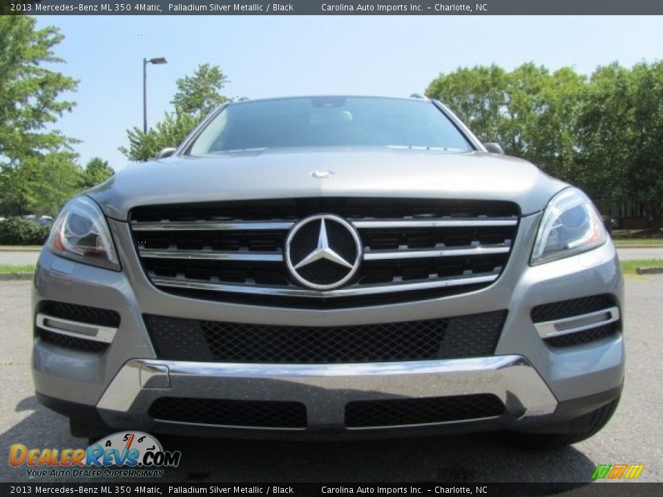 2013 Mercedes-Benz ML 350 4Matic Palladium Silver Metallic / Black Photo #4