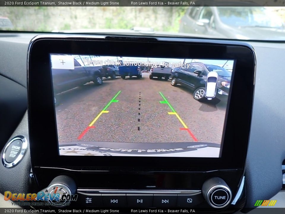 2020 Ford EcoSport Titanium Shadow Black / Medium Light Stone Photo #17