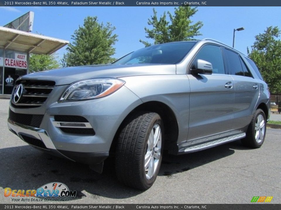 2013 Mercedes-Benz ML 350 4Matic Palladium Silver Metallic / Black Photo #6