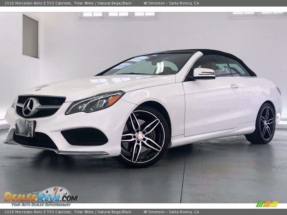 2016 Mercedes-Benz E 550 Cabriolet Polar White / Natural Beige/Black Photo #12