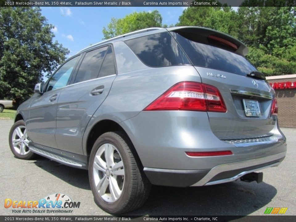 2013 Mercedes-Benz ML 350 4Matic Palladium Silver Metallic / Black Photo #8