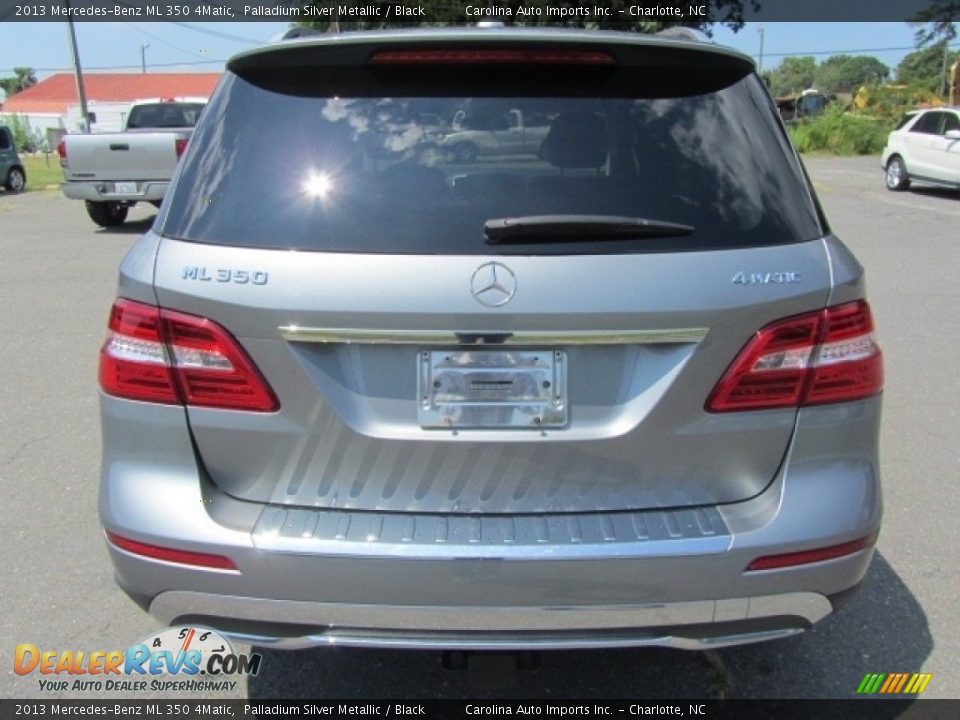 2013 Mercedes-Benz ML 350 4Matic Palladium Silver Metallic / Black Photo #9