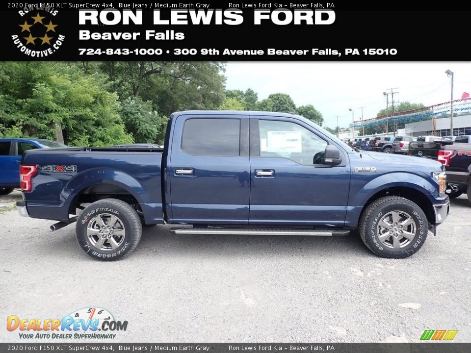 2020 Ford F150 XLT SuperCrew 4x4 Blue Jeans / Medium Earth Gray Photo #1