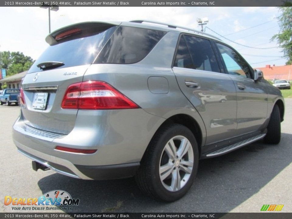 2013 Mercedes-Benz ML 350 4Matic Palladium Silver Metallic / Black Photo #10