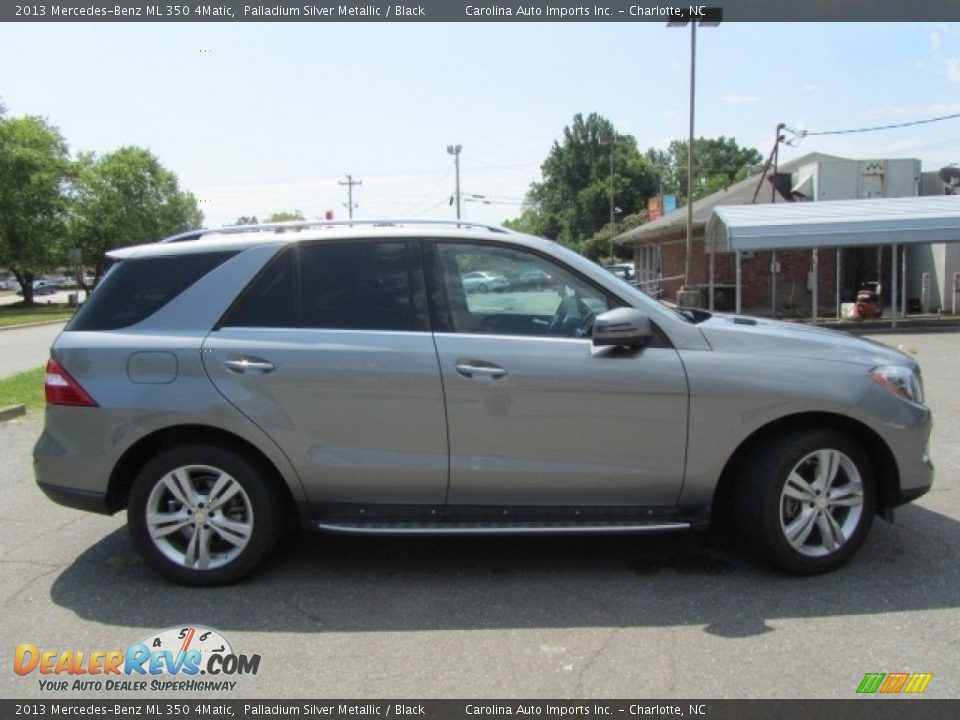 2013 Mercedes-Benz ML 350 4Matic Palladium Silver Metallic / Black Photo #11