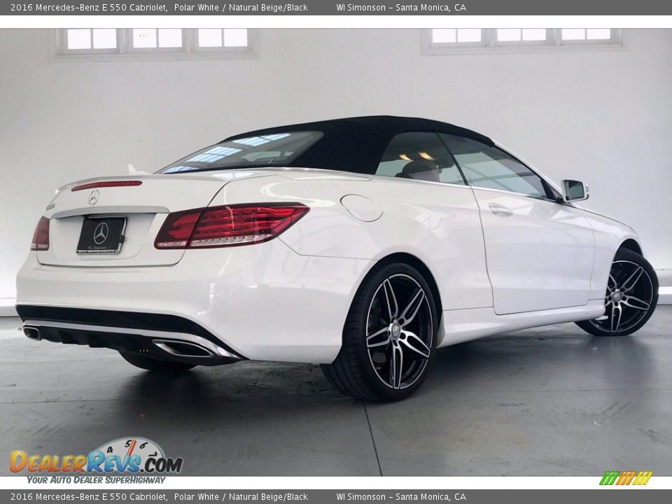 2016 Mercedes-Benz E 550 Cabriolet Polar White / Natural Beige/Black Photo #16