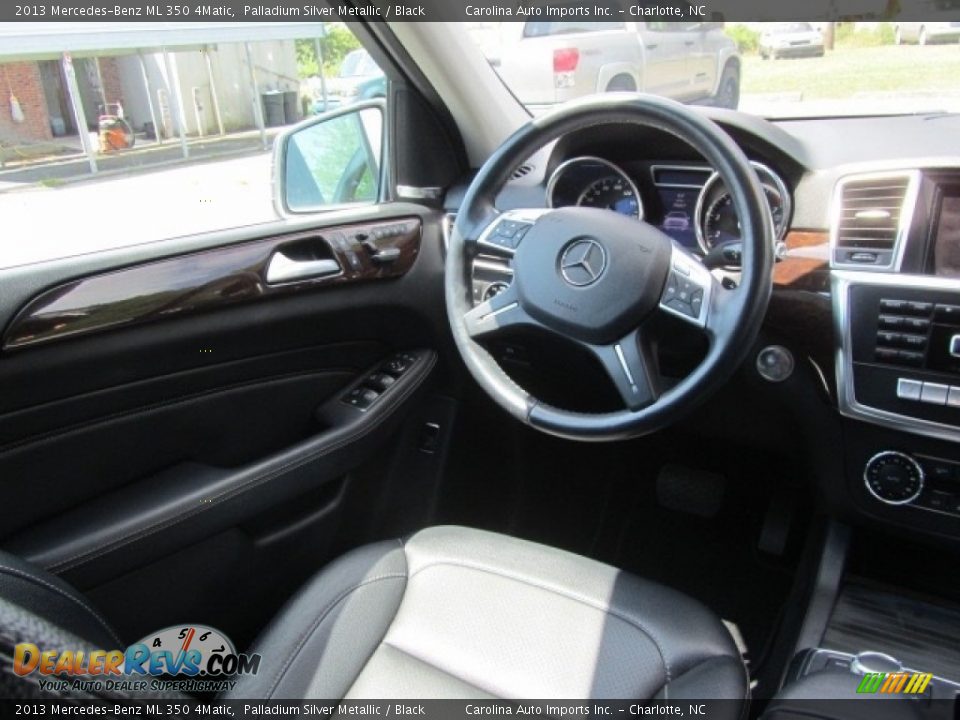 2013 Mercedes-Benz ML 350 4Matic Palladium Silver Metallic / Black Photo #12