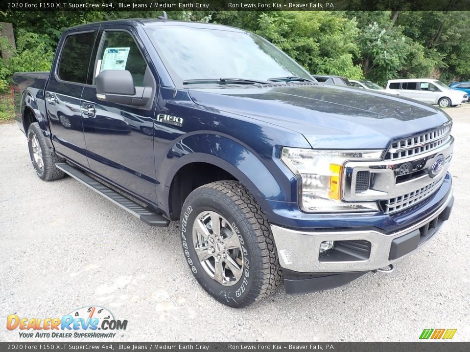 2020 Ford F150 XLT SuperCrew 4x4 Blue Jeans / Medium Earth Gray Photo #3