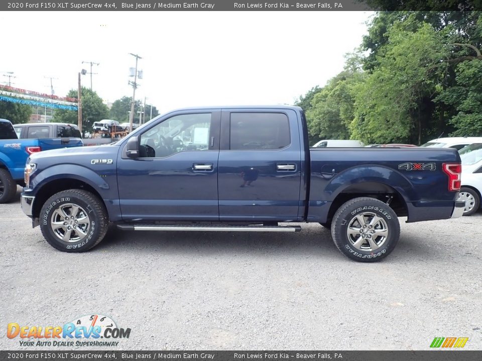 2020 Ford F150 XLT SuperCrew 4x4 Blue Jeans / Medium Earth Gray Photo #6