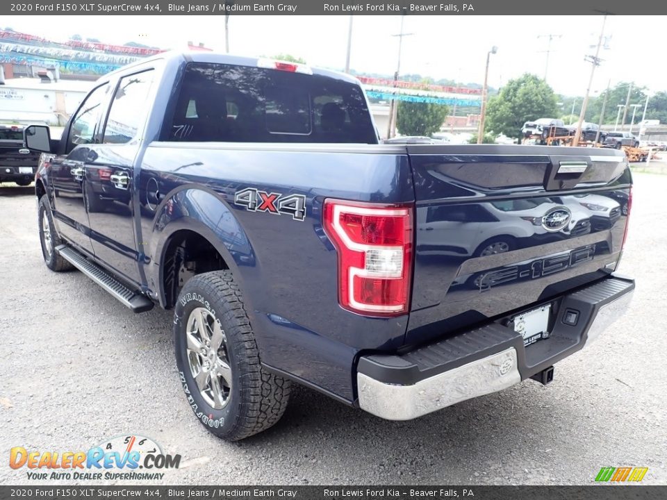 2020 Ford F150 XLT SuperCrew 4x4 Blue Jeans / Medium Earth Gray Photo #7