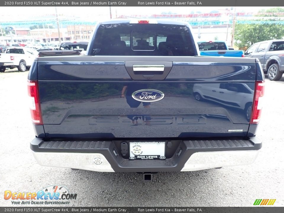 2020 Ford F150 XLT SuperCrew 4x4 Blue Jeans / Medium Earth Gray Photo #8