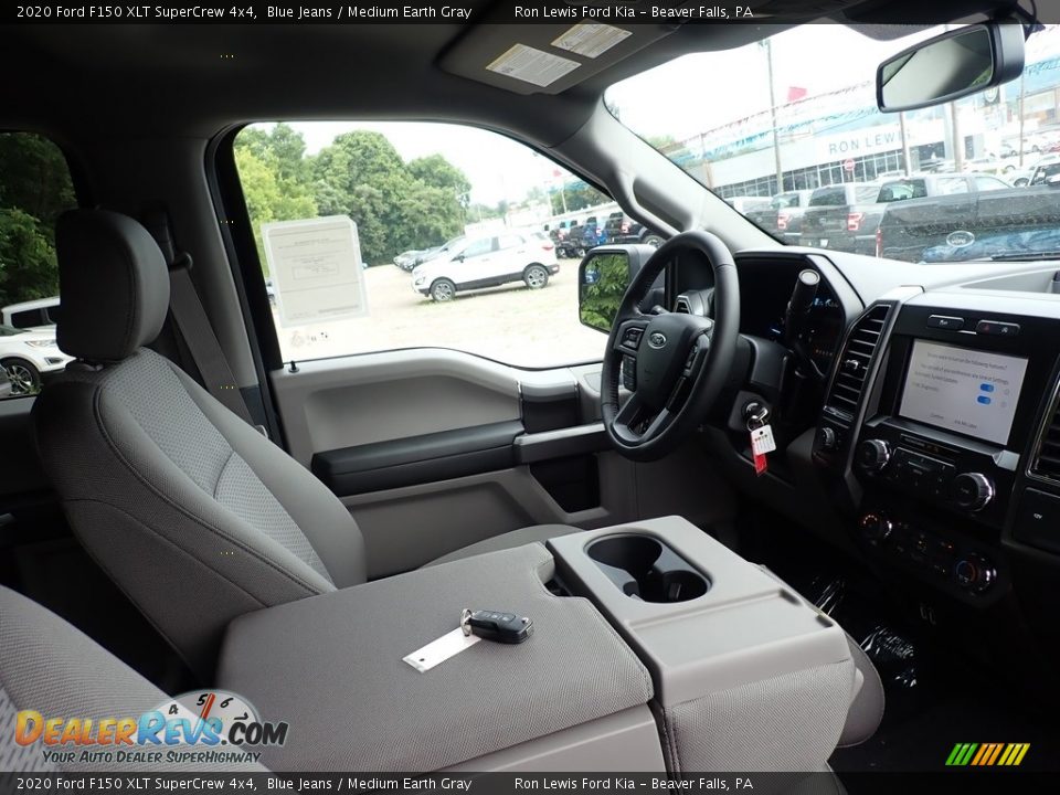 2020 Ford F150 XLT SuperCrew 4x4 Blue Jeans / Medium Earth Gray Photo #12