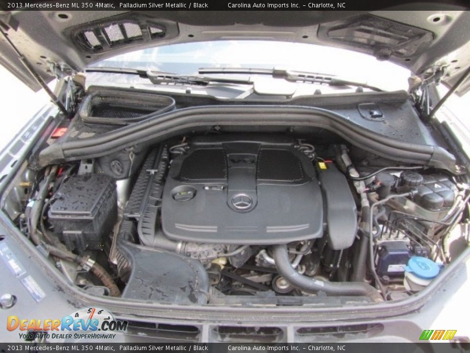 2013 Mercedes-Benz ML 350 4Matic Palladium Silver Metallic / Black Photo #25