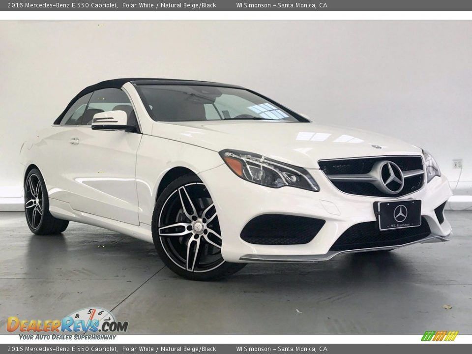 2016 Mercedes-Benz E 550 Cabriolet Polar White / Natural Beige/Black Photo #34