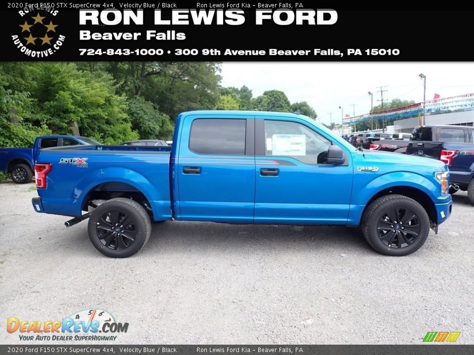 2020 Ford F150 STX SuperCrew 4x4 Velocity Blue / Black Photo #1