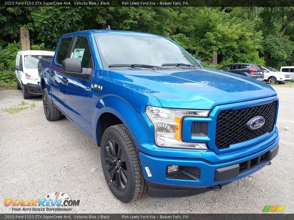 2020 Ford F150 STX SuperCrew 4x4 Velocity Blue / Black Photo #3