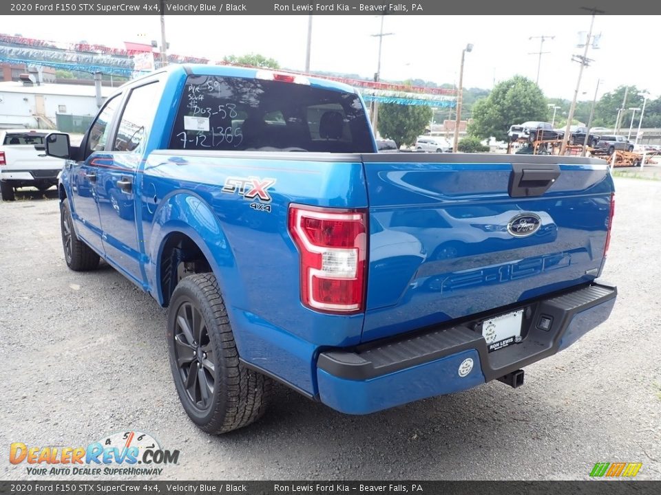 2020 Ford F150 STX SuperCrew 4x4 Velocity Blue / Black Photo #7
