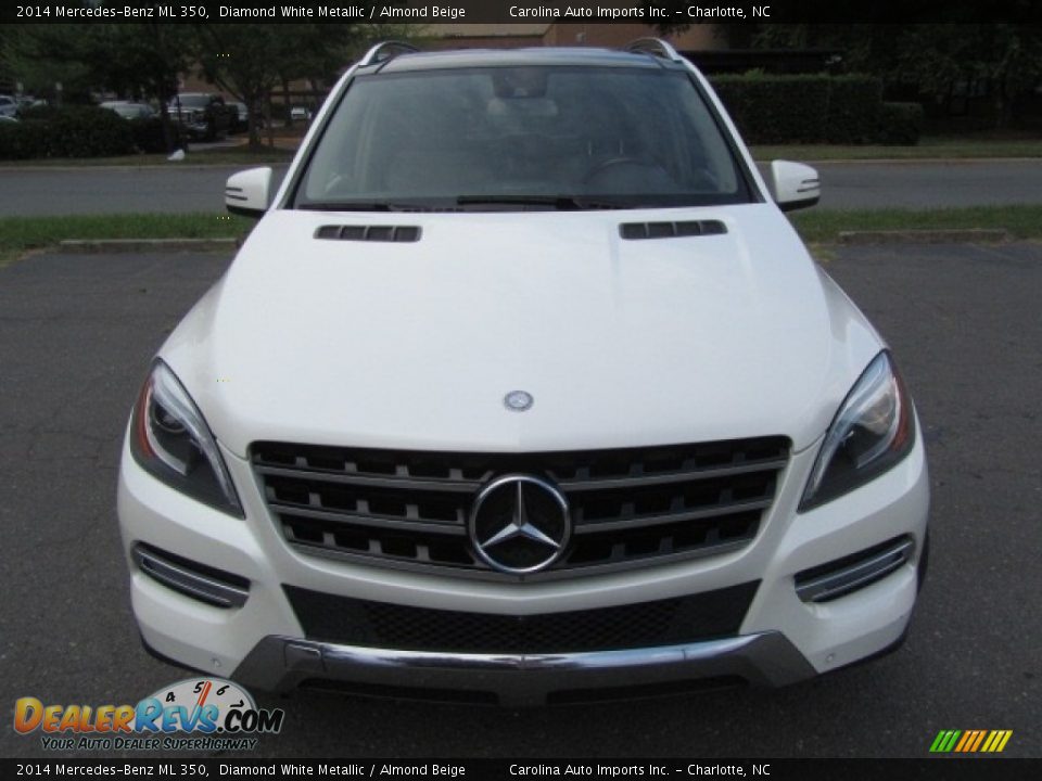2014 Mercedes-Benz ML 350 Diamond White Metallic / Almond Beige Photo #5
