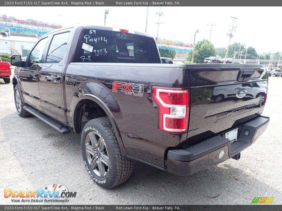 2020 Ford F150 XLT SuperCrew 4x4 Magma Red / Black Photo #7