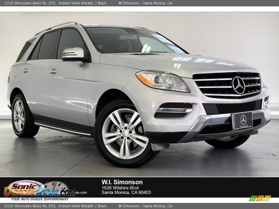 2015 Mercedes-Benz ML 350 Iridium Silver Metallic / Black Photo #1