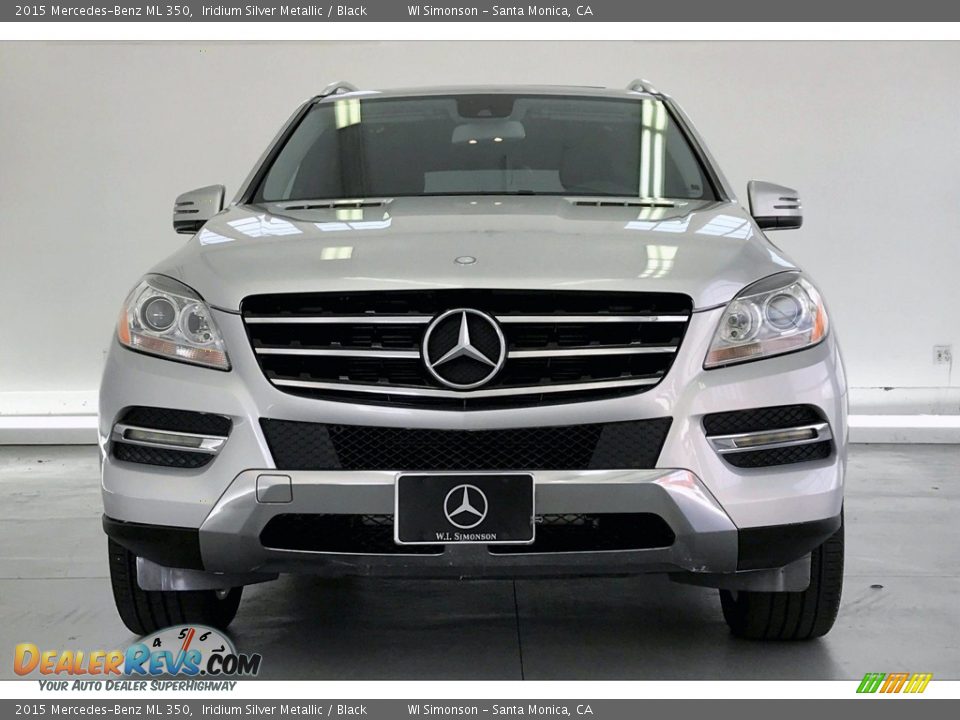 2015 Mercedes-Benz ML 350 Iridium Silver Metallic / Black Photo #2