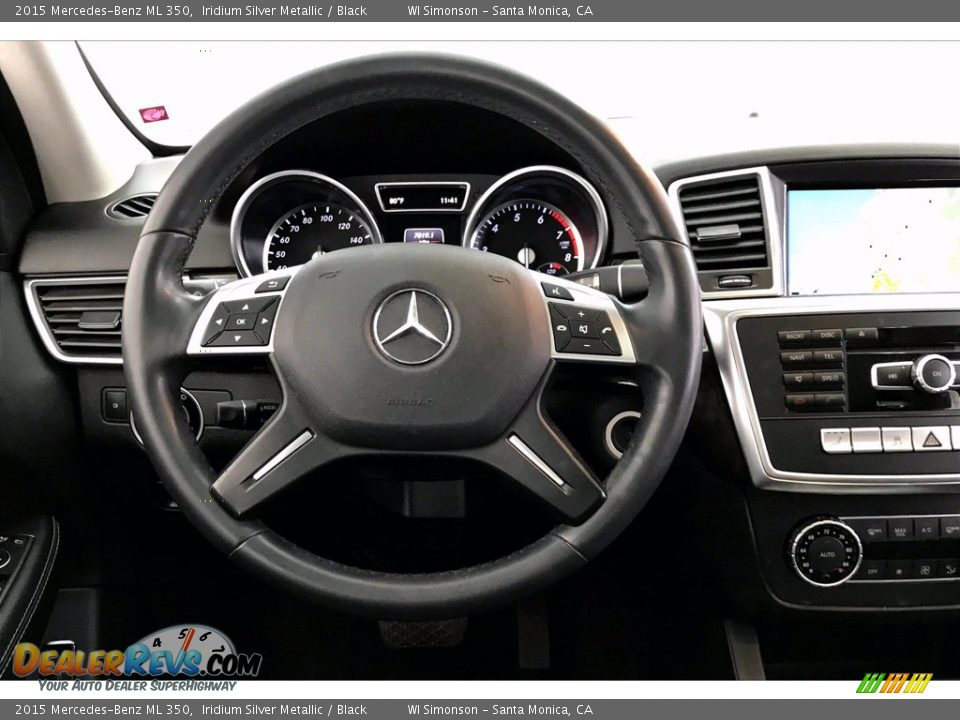 2015 Mercedes-Benz ML 350 Iridium Silver Metallic / Black Photo #4