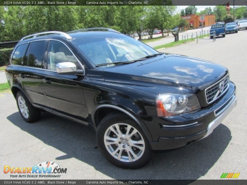 2014 Volvo XC90 3.2 AWD Black Stone / Beige Photo #3