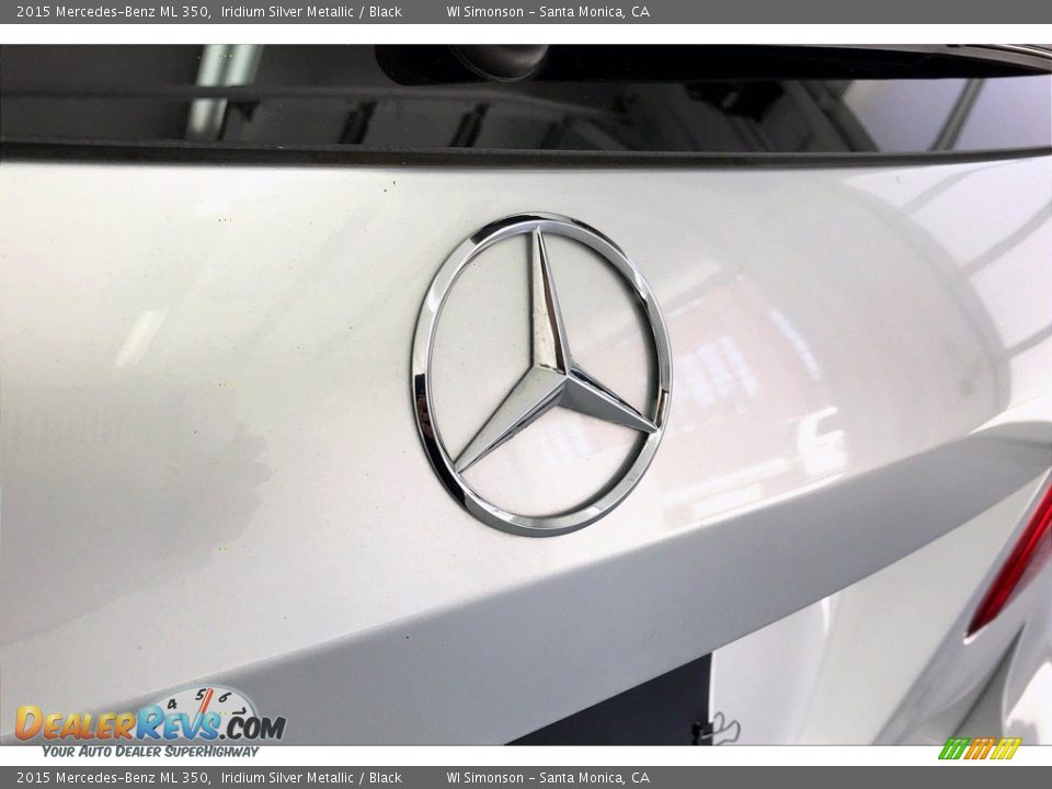 2015 Mercedes-Benz ML 350 Iridium Silver Metallic / Black Photo #7