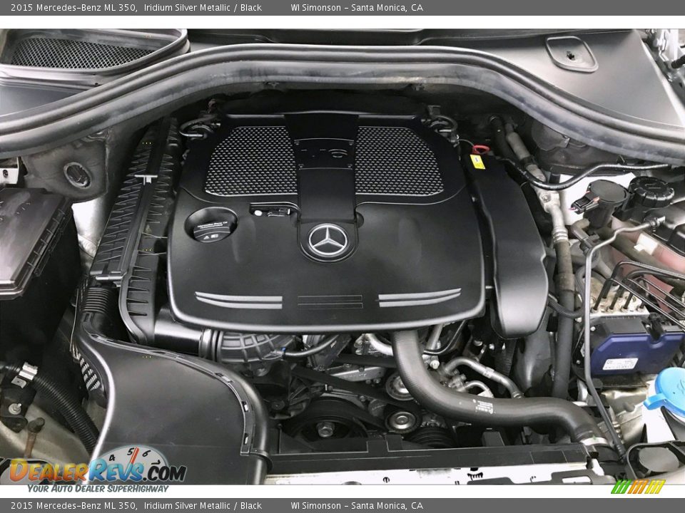 2015 Mercedes-Benz ML 350 Iridium Silver Metallic / Black Photo #9