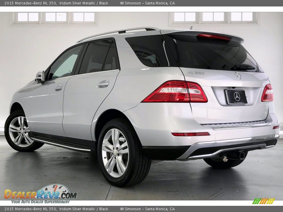 2015 Mercedes-Benz ML 350 Iridium Silver Metallic / Black Photo #10