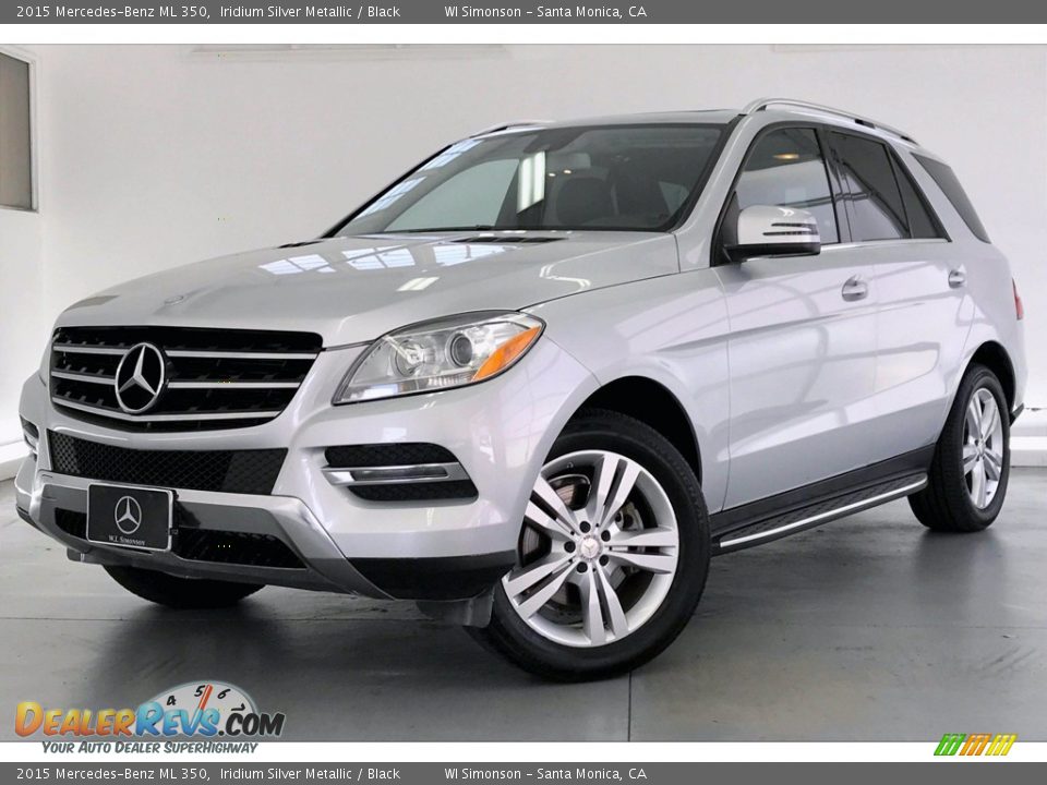 2015 Mercedes-Benz ML 350 Iridium Silver Metallic / Black Photo #12