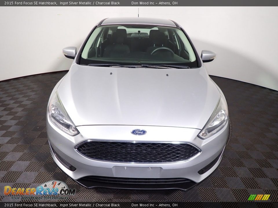 2015 Ford Focus SE Hatchback Ingot Silver Metallic / Charcoal Black Photo #4