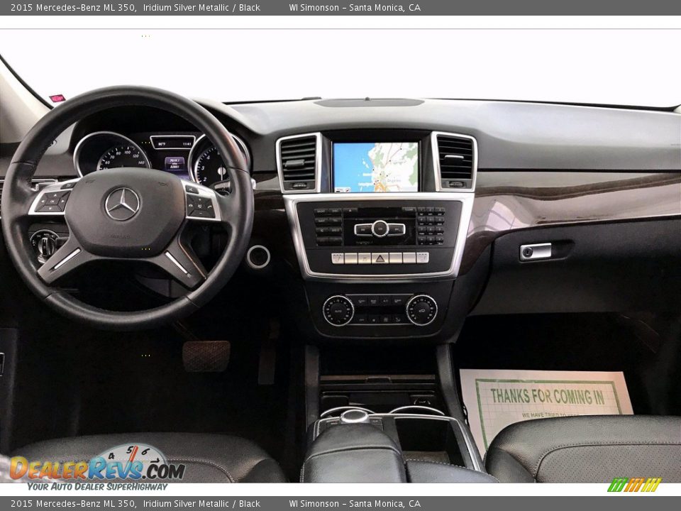 2015 Mercedes-Benz ML 350 Iridium Silver Metallic / Black Photo #17