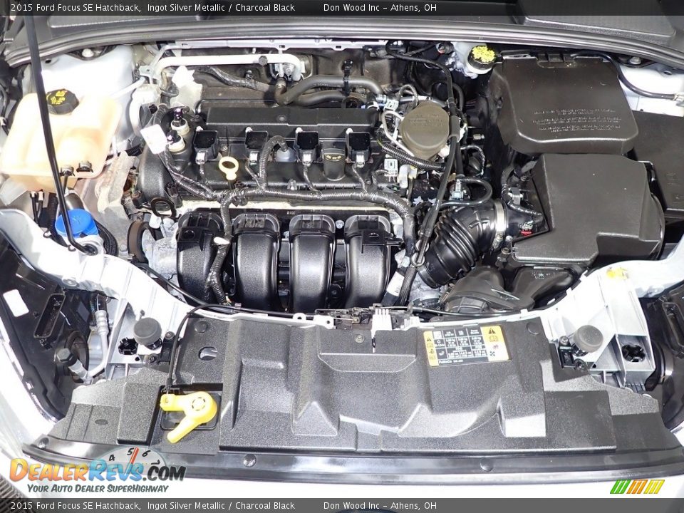 2015 Ford Focus SE Hatchback Ingot Silver Metallic / Charcoal Black Photo #6