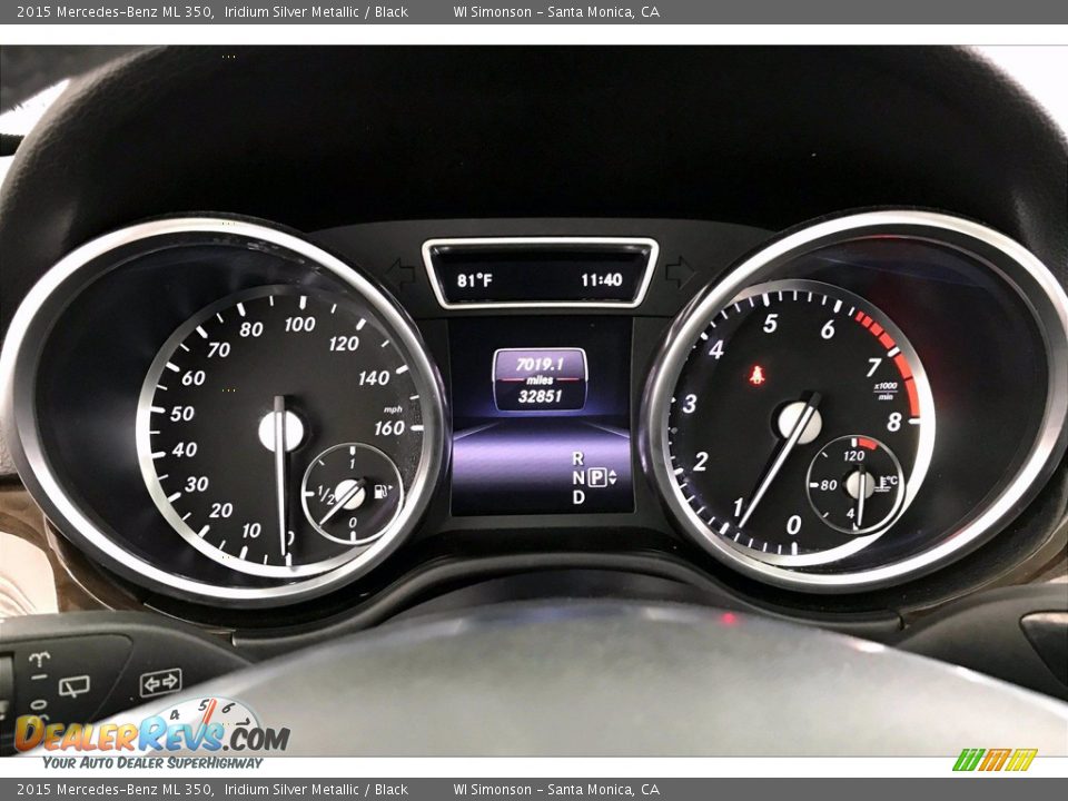 2015 Mercedes-Benz ML 350 Gauges Photo #20