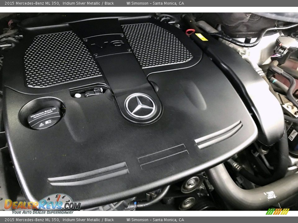 2015 Mercedes-Benz ML 350 Iridium Silver Metallic / Black Photo #31