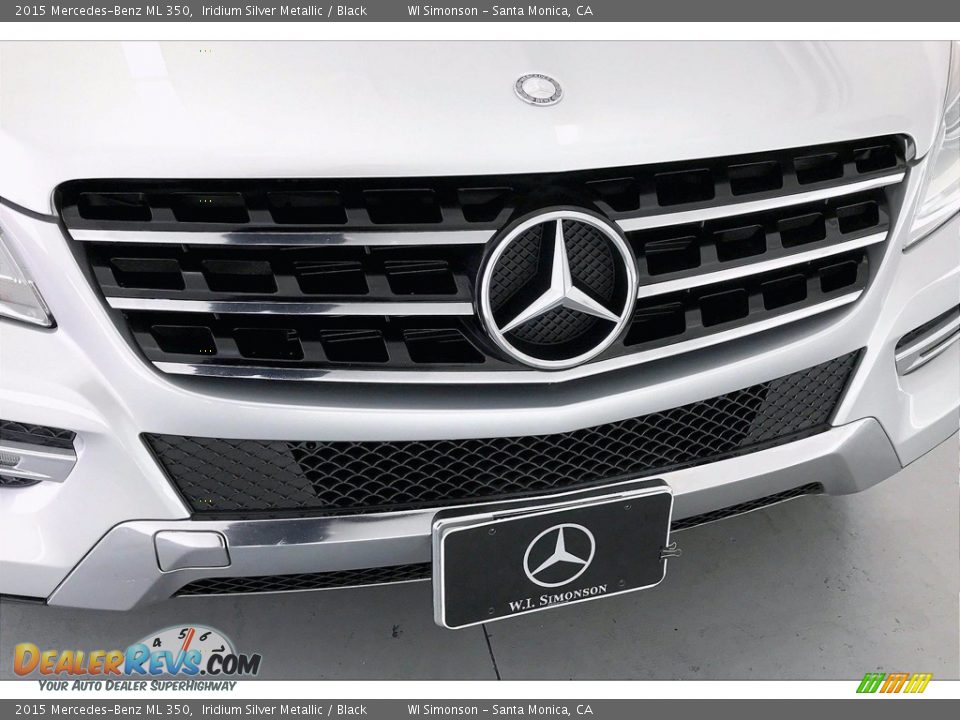2015 Mercedes-Benz ML 350 Iridium Silver Metallic / Black Photo #33