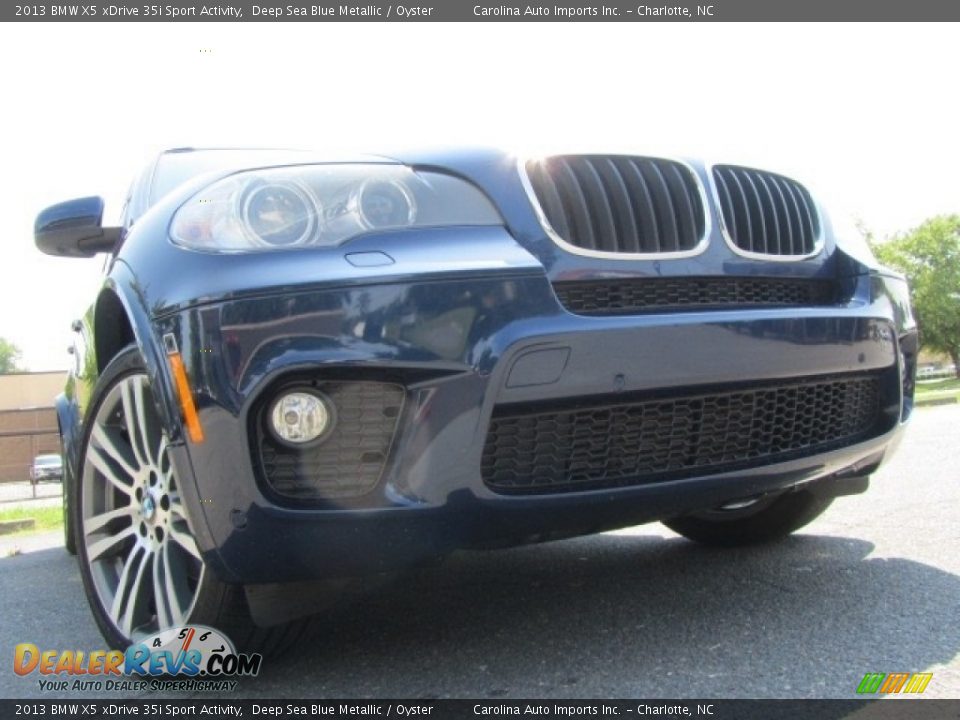 2013 BMW X5 xDrive 35i Sport Activity Deep Sea Blue Metallic / Oyster Photo #2