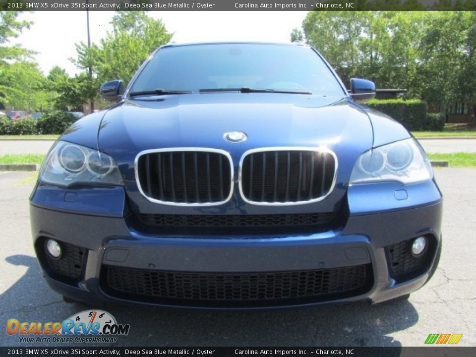 2013 BMW X5 xDrive 35i Sport Activity Deep Sea Blue Metallic / Oyster Photo #4