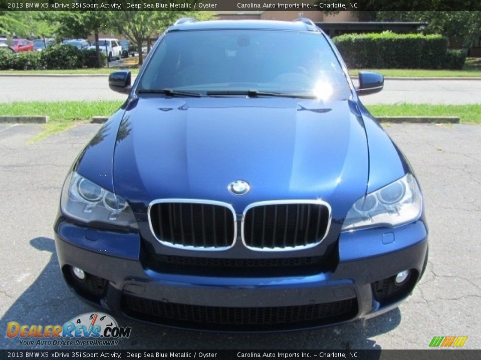 2013 BMW X5 xDrive 35i Sport Activity Deep Sea Blue Metallic / Oyster Photo #5