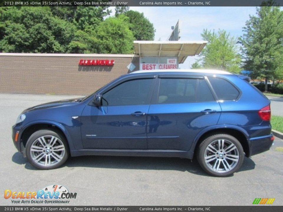 2013 BMW X5 xDrive 35i Sport Activity Deep Sea Blue Metallic / Oyster Photo #7