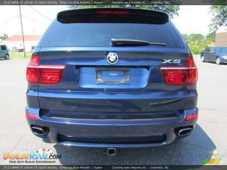 2013 BMW X5 xDrive 35i Sport Activity Deep Sea Blue Metallic / Oyster Photo #9