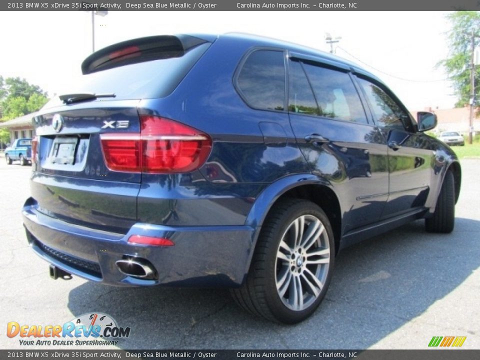 2013 BMW X5 xDrive 35i Sport Activity Deep Sea Blue Metallic / Oyster Photo #10