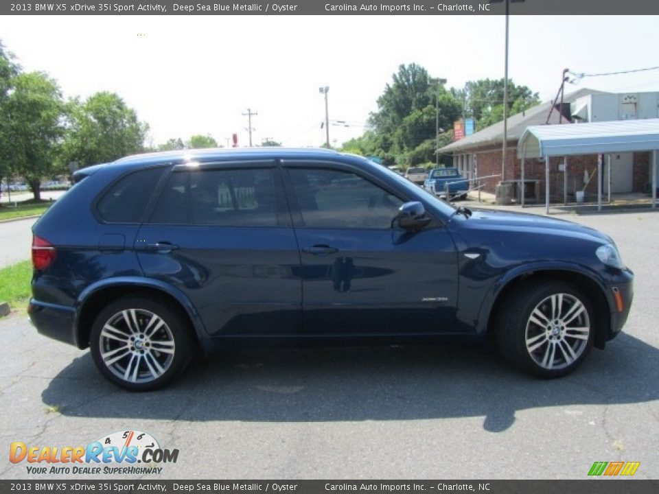 2013 BMW X5 xDrive 35i Sport Activity Deep Sea Blue Metallic / Oyster Photo #11