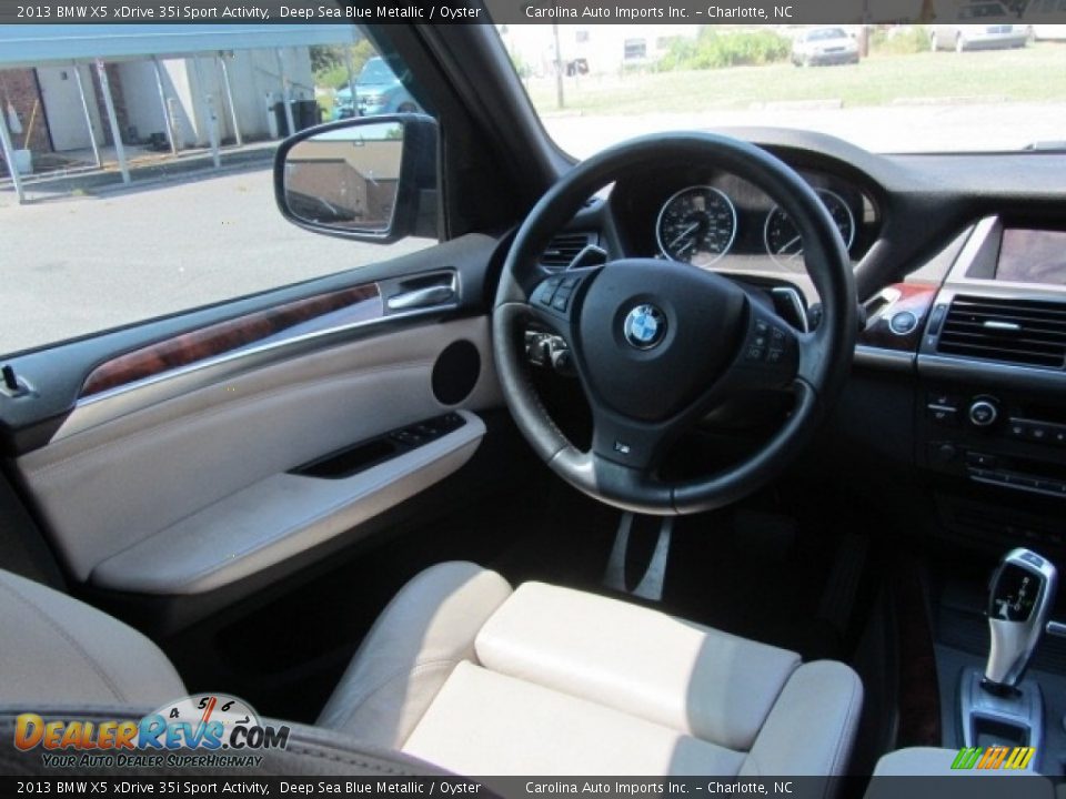 2013 BMW X5 xDrive 35i Sport Activity Deep Sea Blue Metallic / Oyster Photo #12