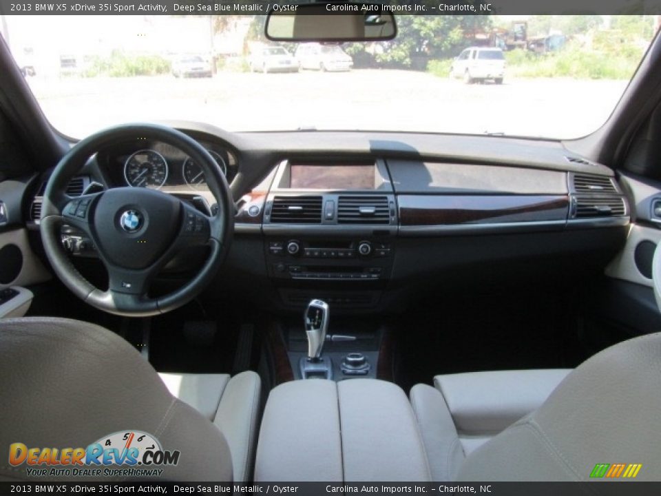 2013 BMW X5 xDrive 35i Sport Activity Deep Sea Blue Metallic / Oyster Photo #13