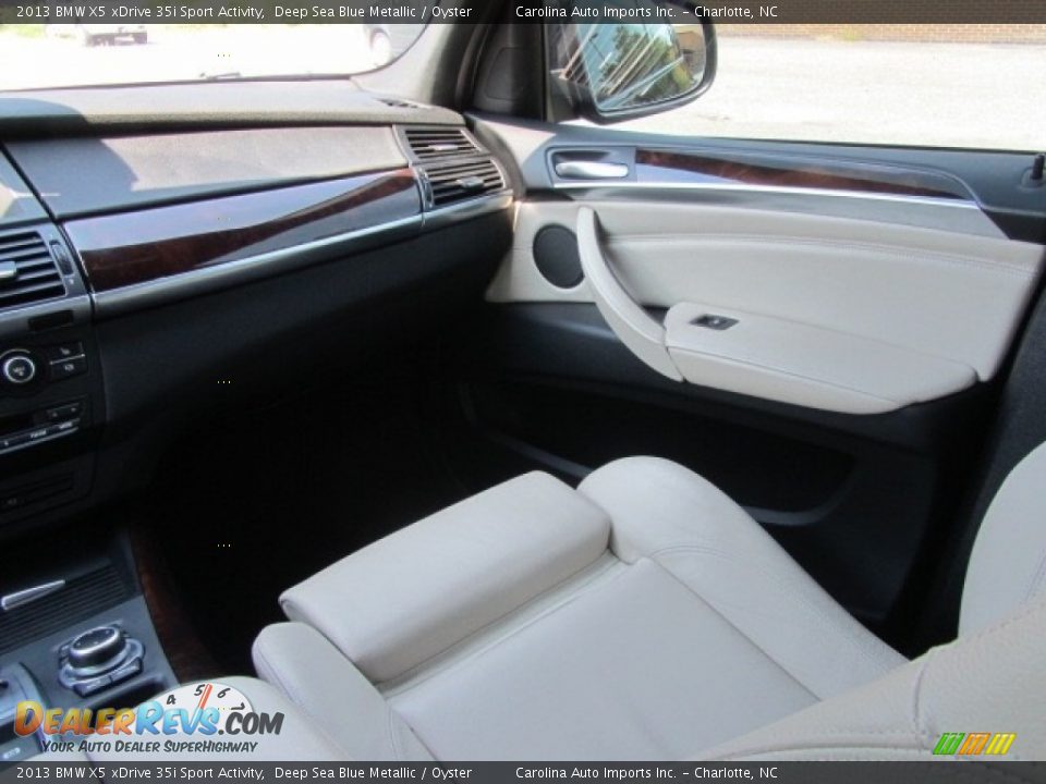 2013 BMW X5 xDrive 35i Sport Activity Deep Sea Blue Metallic / Oyster Photo #14