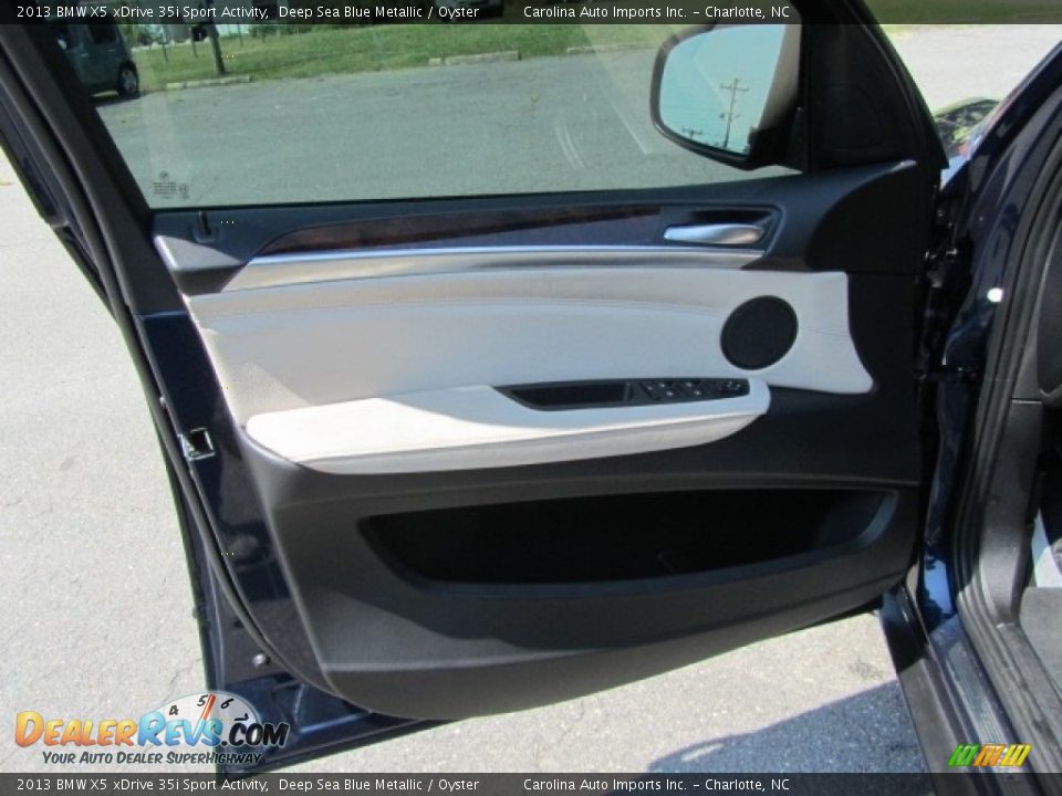 2013 BMW X5 xDrive 35i Sport Activity Deep Sea Blue Metallic / Oyster Photo #17