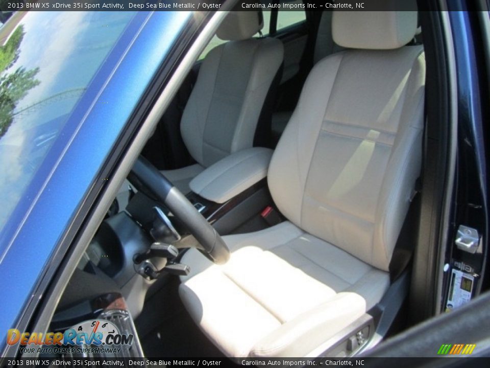 2013 BMW X5 xDrive 35i Sport Activity Deep Sea Blue Metallic / Oyster Photo #18