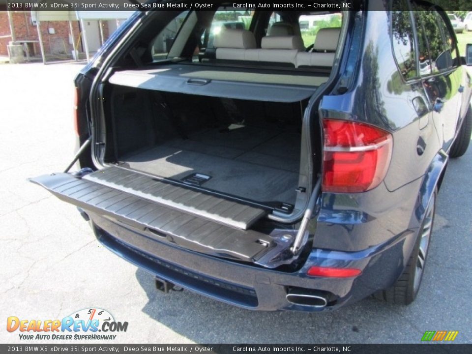2013 BMW X5 xDrive 35i Sport Activity Deep Sea Blue Metallic / Oyster Photo #20